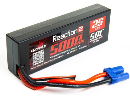 Dynamite LiPo Reaction2 7.4V 5000mAh 50C EC5 - DYNB5025H5