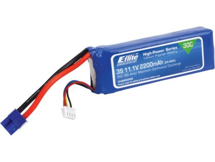 E-flite LiPo 11.1V 2200mAh 30C EC3 - EFLB22003S30