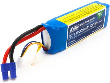 E-flite LiPo 11.1V 3000mAh 30C EC3 - EFLB30003S30