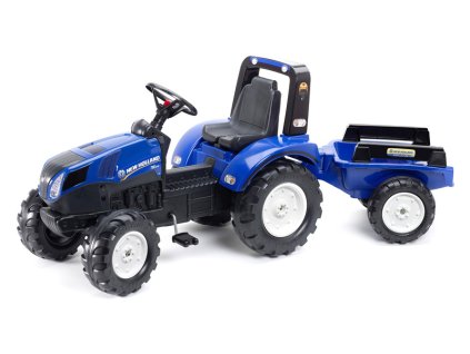 FALK - Šlapací traktor New Holland T8 s vlečkou - FA-3090B