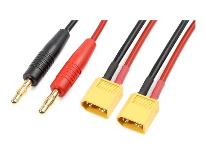 Nabíjecí kabel - XT60 sériový 14AWG 30cm - GF-1200-091