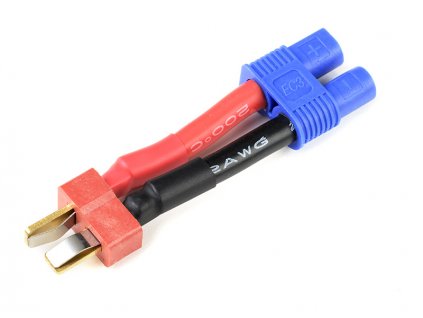 Konverzní kabel Deans samec - EC3 samec 12AWG - GF-1301-075