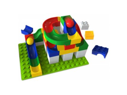 HUBELINO Kuličková dráha - set Mini 45 dílků - HUB420169