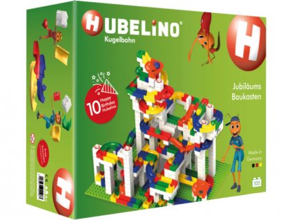 HUBELINO Kuličková dráha - set s kostkami Anniversary 525ks - HUB420466