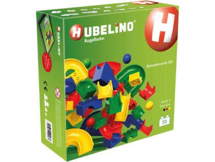 HUBELINO Kuličková dráha - set bez kostek 55ks - HUB420473