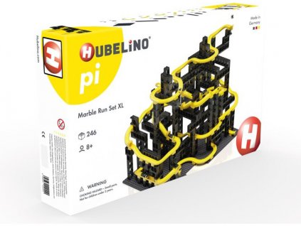 HUBELINO Pi Kuličková dráha - set s kostkami XL 246 dílků - HUB440440
