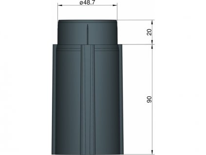 Klima Základna 50mm 3-stabilizátory černá - KL-31050300