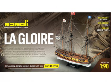 MAMOLI La Gloire 1778 1:90 kit - KR-21734