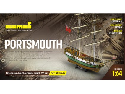 MAMOLI Portsmouth 1796 1:64 kit - KR-21745