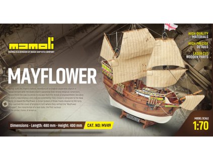 MAMOLI Mayflower 1609 1:70 kit - KR-21749