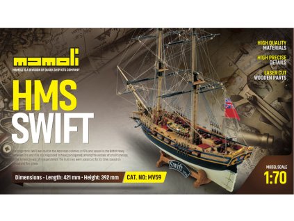 MAMOLI Swift 1776 1:70 kit - KR-21759