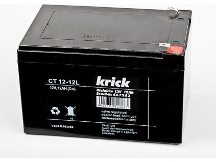 Krick Olověný akumulátor 12V 12Ah - KR-667263