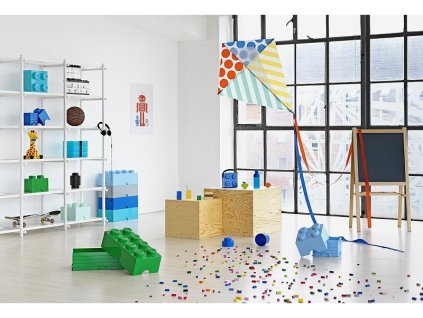 LEGO úložný box 250x500x180mm - světle modrý - LEGO40041736