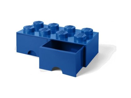 LEGO úložný box s šuplíky 250x500x180mm - modrý - LEGO40061731
