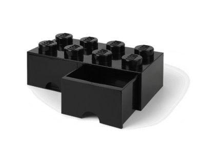 LEGO úložný box s šuplíky 250x500x180mm - černý - LEGO40061733