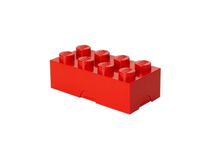 LEGO box na svačinu 100x200x75mm - červený - LEGO40231730