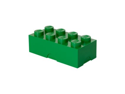 LEGO box na svačinu 100x200x75mm - tmavě zelený - LEGO40231734