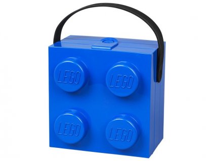 LEGO box s rukojetí 166x165x117mm - modrý - LEGO40240002