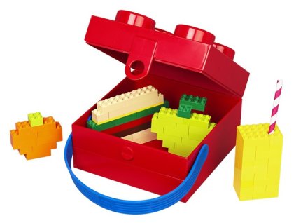 LEGO box s rukojetí 166x165x117mm - modrý - LEGO40240002