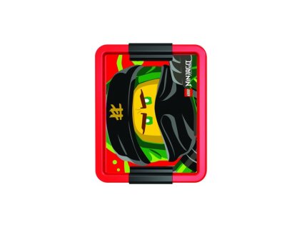 LEGO box na svačinu 170x135x69mm - Ninjago červený - LEGO40521733