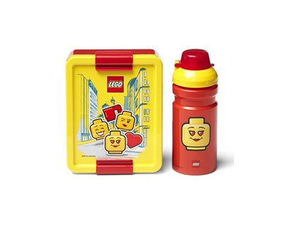 LEGO svačinový set - Iconic Girl červený - LEGO40581725