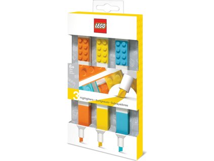 LEGO zvýrazňovače, mix barev 3ks - LEGO51685