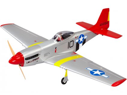 P-51D Mustang 20cc 1.7m ARF červený - NA8714C