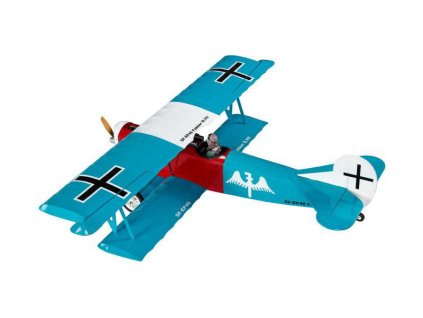 Fokker D.VII 1.2m ARF tyrkysový - NAEP-46C