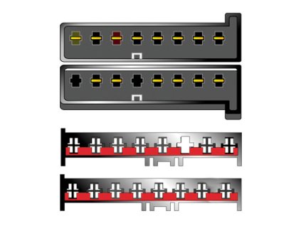Kabeláž pro HF/OEM Ford -2001, Jaguar S (8+8pól) - sot-061
