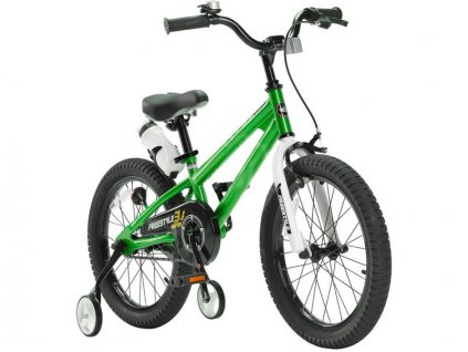RoyalBaby - Dětské kolo 18" Free Style zelené - RB-667439