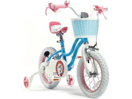 RoyalBaby - Dětské kolo 16" Star Girl modré - RB-667445