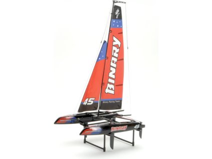 Binary plachetnice katamaran 2.4GHz RTR červená - RB-JS-8807R