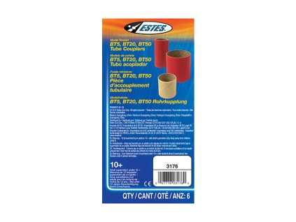 Estes spojky trubek BT5, BT20, BT50 (6ks) - RD-ES3176