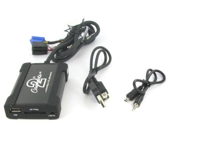Connects2 - ovládání USB zařízení OEM rádiem Audi/AUX vstup - 55usbad003