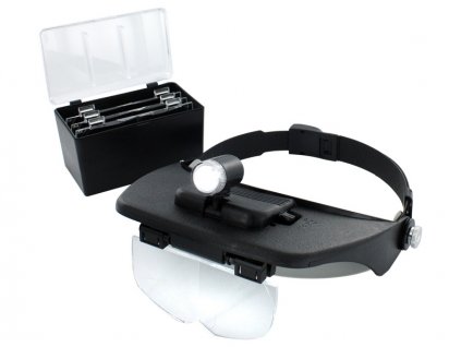 Lightcraft čelenka s lupou a LED osvětlením (set) - SH-LC1764LED