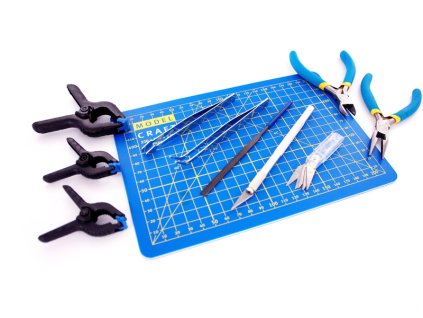 Modelcraft nářadí s řezací podložkou (sada 15ks) - SH-PTK1015