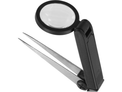 Modelcraft lupa 1.75x s pinzetou a LED osvětlením - SH-PTW1124