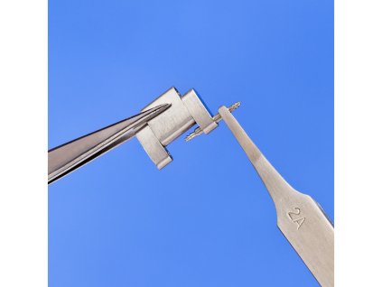 Modelcraft nerezová pinzeta plochá oblá - SH-PTW2185/2A