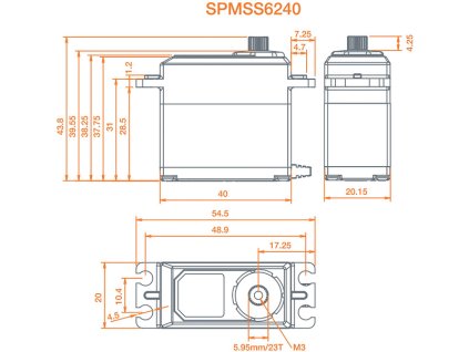Spektrum servo S6240 Car High Speed