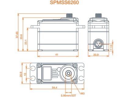 Spektrum servo S6260 Car High Speed HV