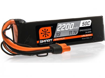 Spektrum Smart LiPo 11.1V 2200mAh 50C IC3 - SPMX22003S50