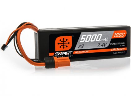 Spektrum Smart LiPo 7.4V 5000mAh 100C HC IC5 - SPMX50002S100H5