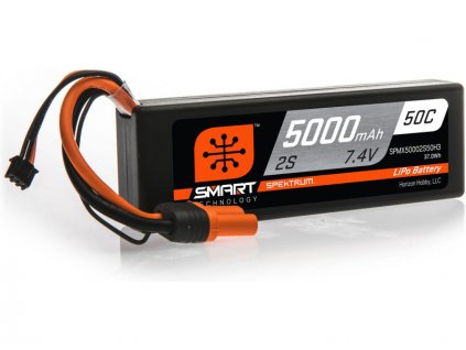 Spektrum Smart LiPo 7.4V 5000mAh 50C HC IC3 - SPMX50002S50H3
