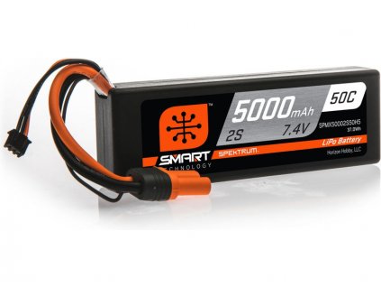 Spektrum Smart LiPo 7.4V 5000mAh 50C HC IC5 - SPMX50002S50H5