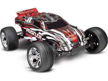 Traxxas Rustler 1:10 RTR červený - TRA37054-4-RED