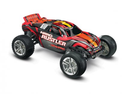 Traxxas Nitro Rustler 1:10 TQi RTR červený - TRA44096-3-RED