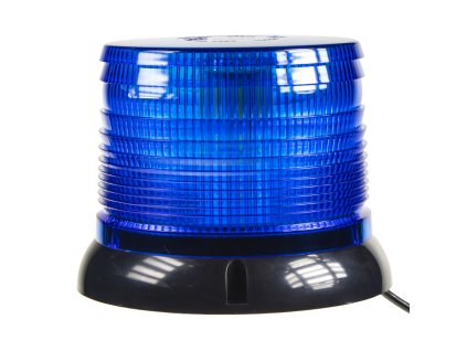 LED maják, 12-24V, modrý magnet, homologace - wl61blue
