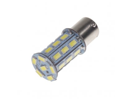 LED BAU15s bílá, 12V, 27LED/3SMD - 95123