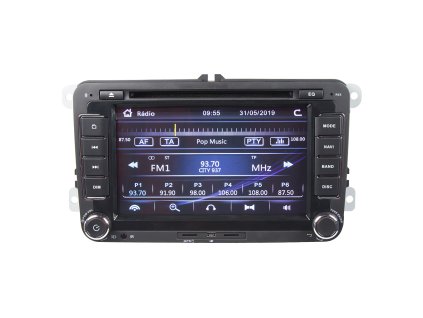 Autorádio pro VW, Škoda s 7" LCD, GPS, multicolor, ČESKÉ MENU - 80890
