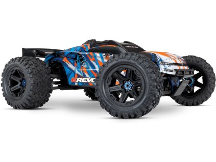 Traxxas E-Revo 1:8 VXL RTR oranžové - TRA86086-4-ORN